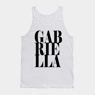 Gabriella Girls Name Bold Font Tank Top